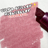 Marcador resaltador metálico con purpurina fina Galaxy